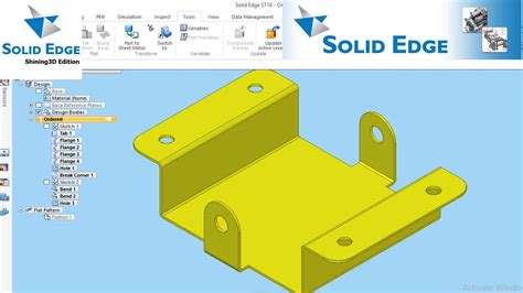 solid edge sheet metal tutorial pdf|solid edge sheet metal drawing.